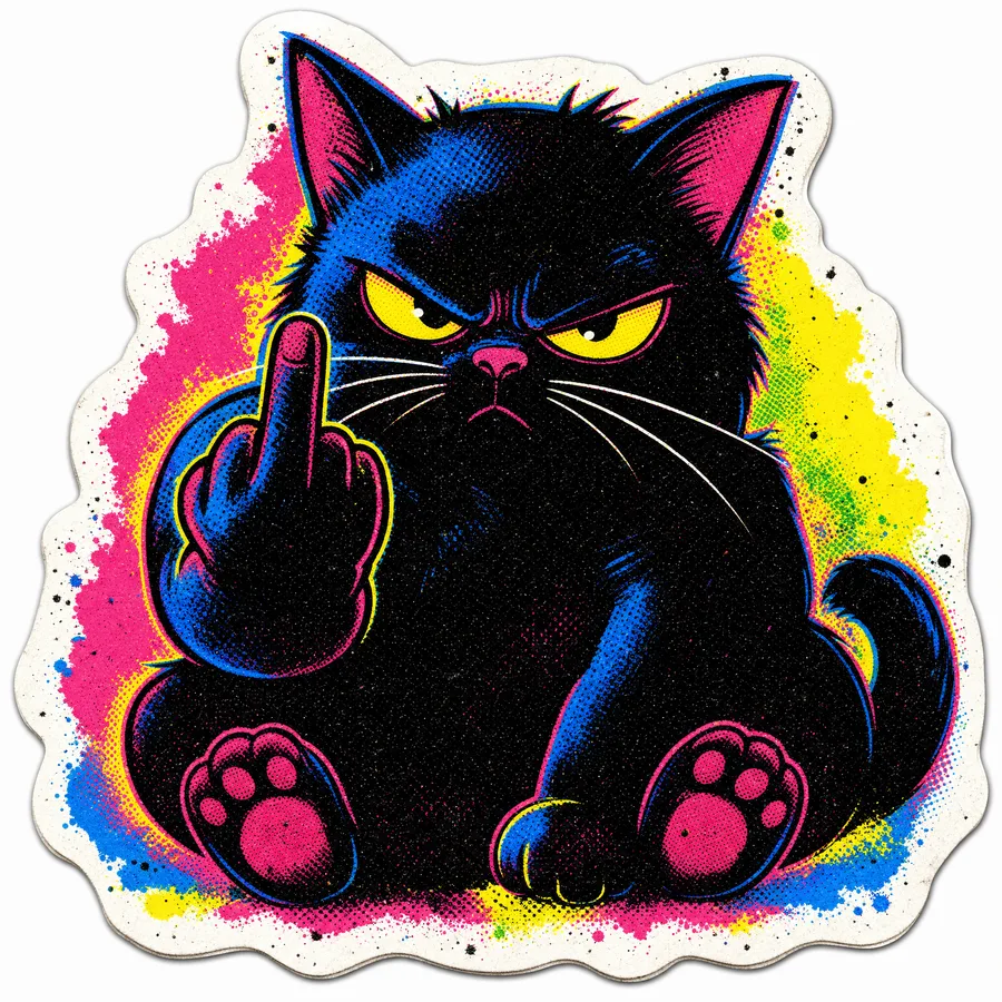 Grumpy As Hell Cat